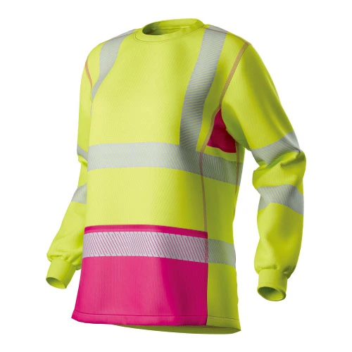 HI-VIS Mesh Inserts L/S T-shirt voor dames