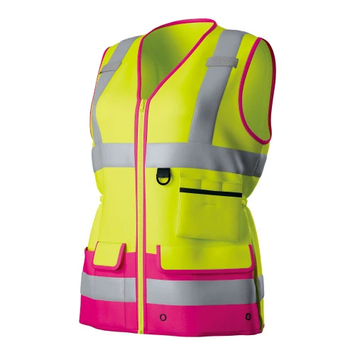 HI-VIS Vest met meerdere zakmeter voor dames