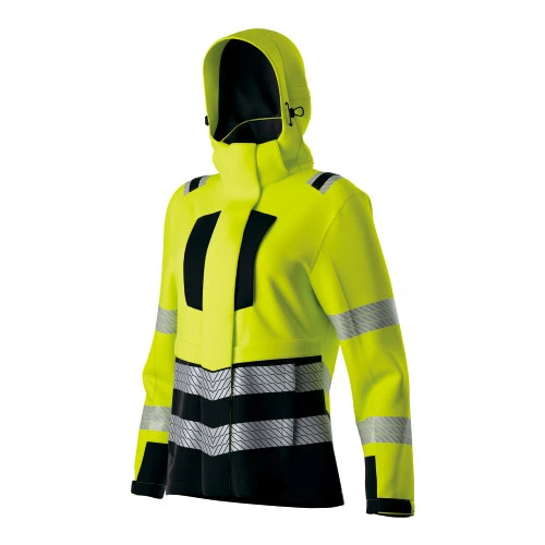 HI-VIS dames 2 IN1 performance waterdichte jas