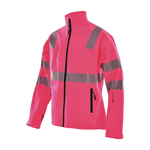 Roze kleur regen softshell jack