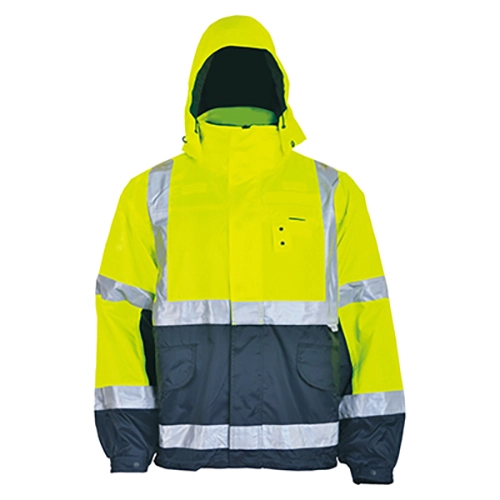 HI-VIS tweekleurige 2in1 afneembare thermische jas
