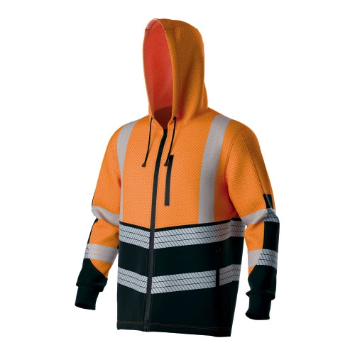 HI-VIS stretchy premium sweatshirt met capuchon
