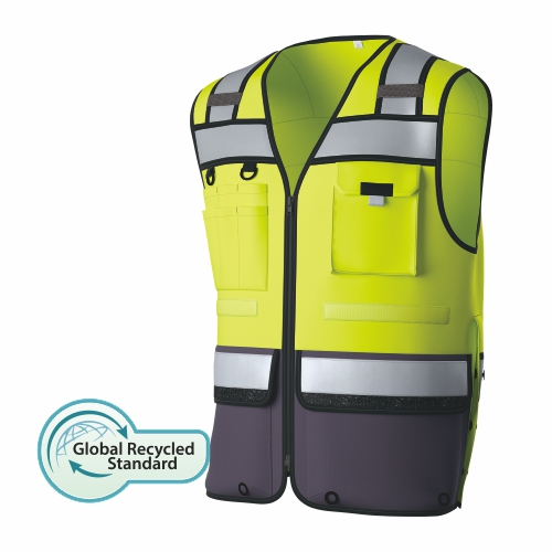 HI-VIS Gerecycleerde Tricot-veiligheidsvest
